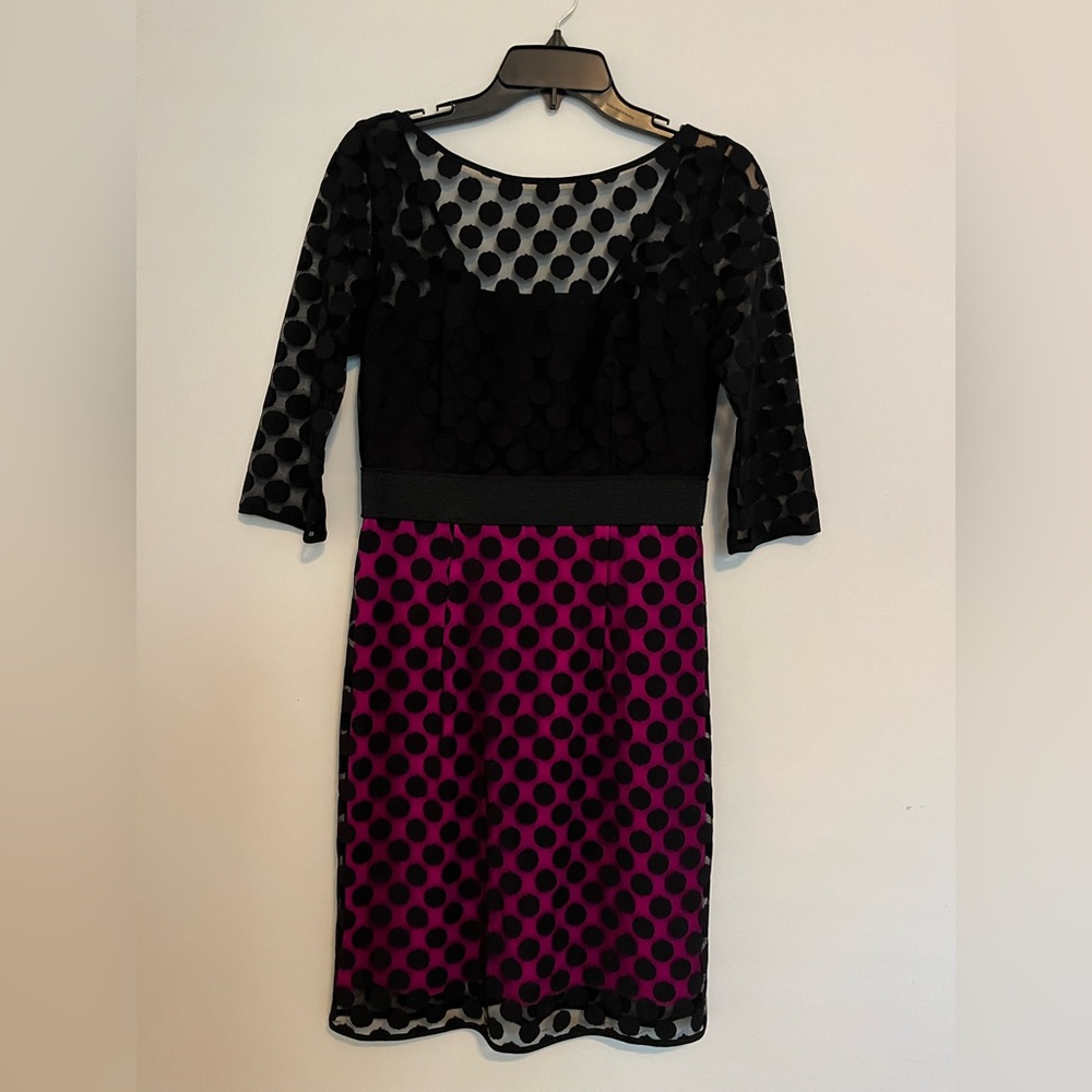 Milly party dress, very good condition. Black and pink. Size 8, fits like a 6.